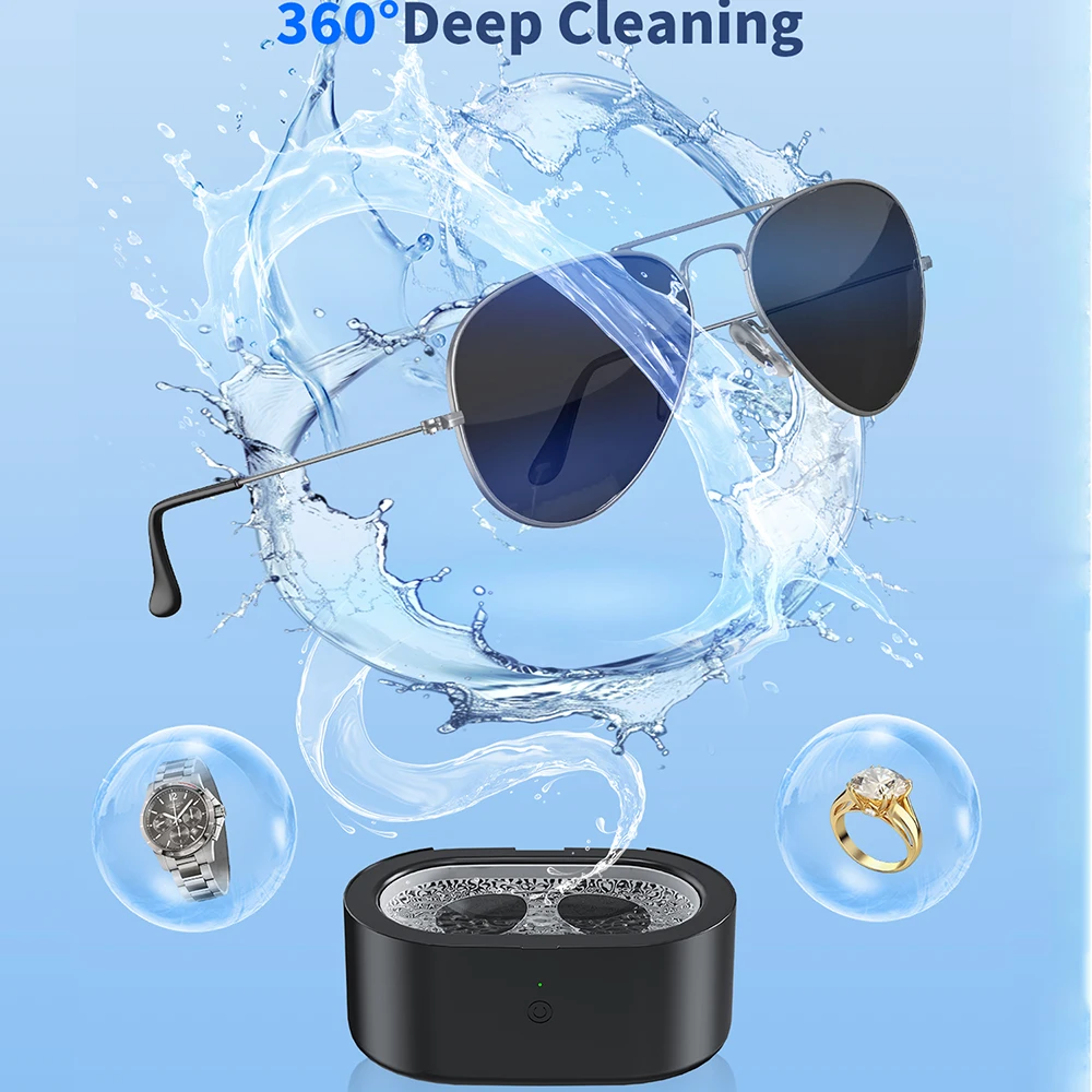 KUNPHY 600ml Ultrasonic Cleaner Wave Cleaning Jewellery Polishing Machine For Glasses Watches Razors Denture Ultrasound Sonic 2