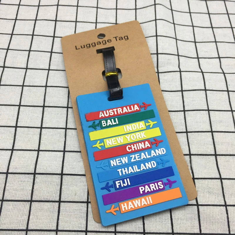 Buy Wholesale China Top Sponsor Listing Travel Soft Pvc Luggage Tags Travel  Accessory Pvc Suitcases Id Tags & Luggage Tag at USD 0.15