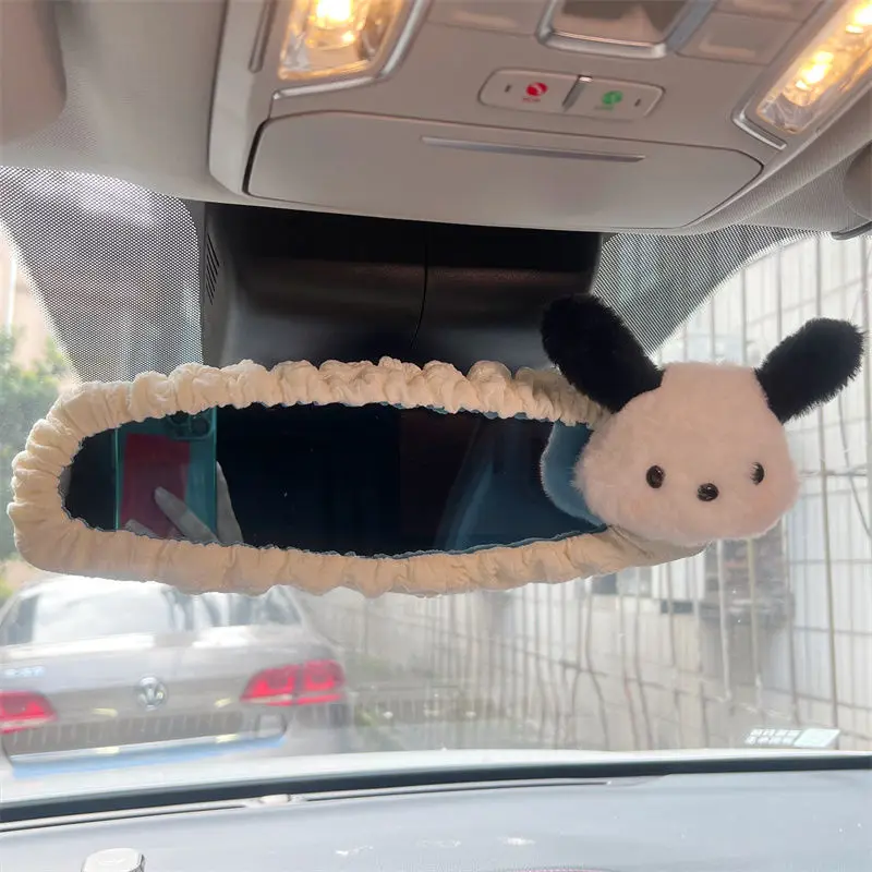 New Cute Car Rearview Mirror Set Girls Cartoon Car Decoration Universal Interior Decoration Accessories Interior Woman