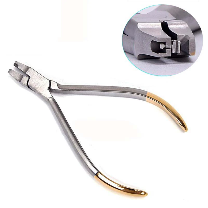 Dental Free Hook Clamp Forceps Free Hook Clamp Forceps Crimpable Hook Placement Stainless Steel Orthodontic Pliers Instrument De