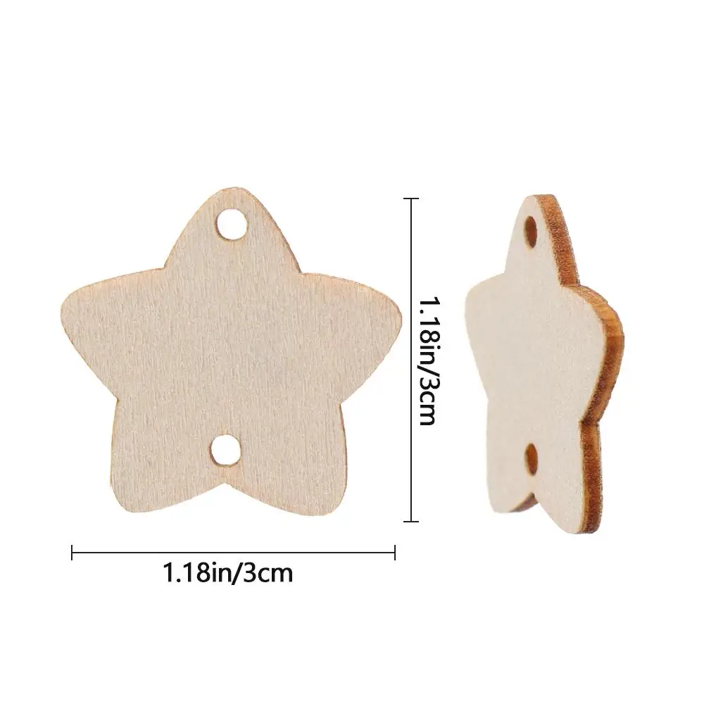 50 Stück Kreisscheiben aus Holz mit Löchern, Ringclips für Geburtstagserinnerung, Kalender, Hausarbeit, Tafel, Plakette, DIY-Dekoration, Kunsthandwerk – Detail 8