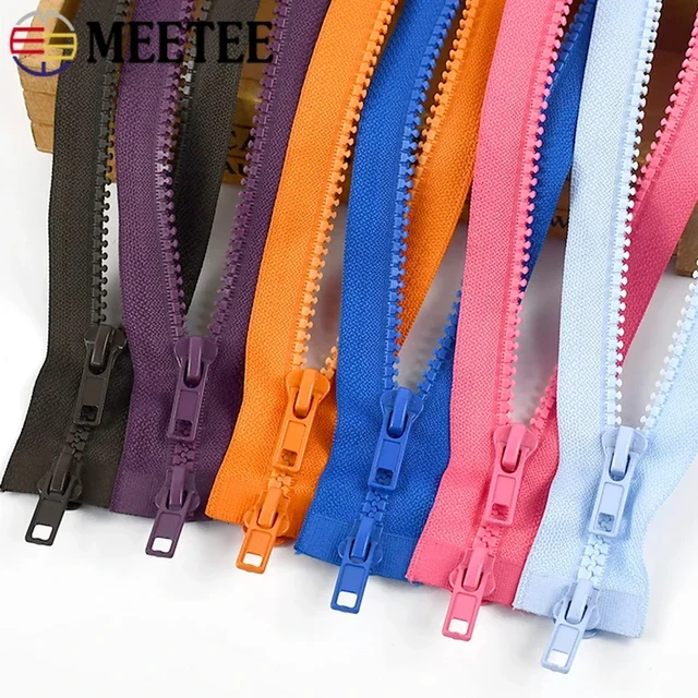 Long Double Slider Zipper, Resin Zipper Replacement