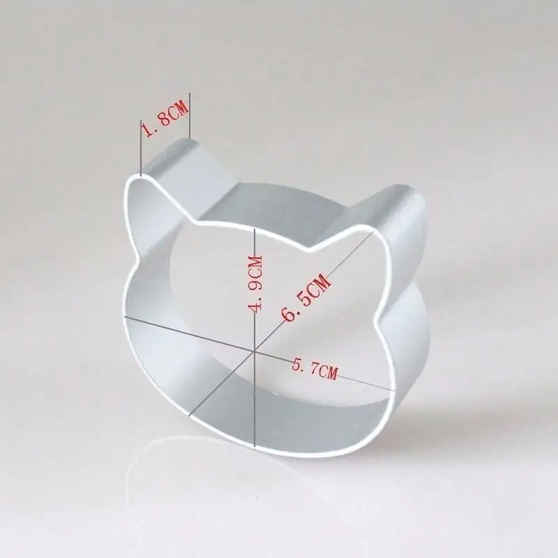 Baking Mold 2PCS Stainless Steel Cat Shape Cake Fondant Mould Cookie Cutters