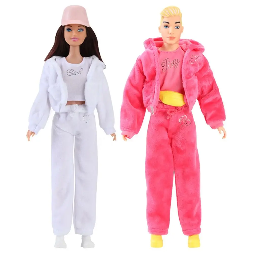9 Styles Male/Female Doll Clothing High Quality 2024 Fashion Casual Wear Shoes Velvet Sportswear Caps 30CM Doll