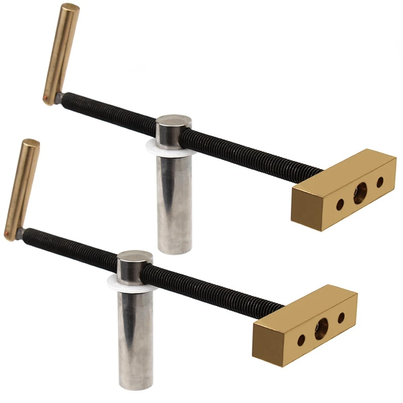 

3/4Inch Bench Dog Clamp Set Kit For Woodworking,Upgraded Adjustable Workbench Stop With Brass Handle (19Mm, 2Pcs)