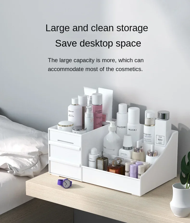 Wholesale price Drawer Style Cosmetic Storage Box, Desktop Dressing Table, Lipstick Skincare Product Sorting Rack