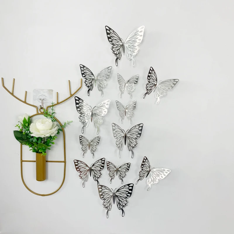 Sticker adesivi murali, vere farfalle in bianco e nero, x7, 21 cm x 29,7 cm | Leroy Merlin