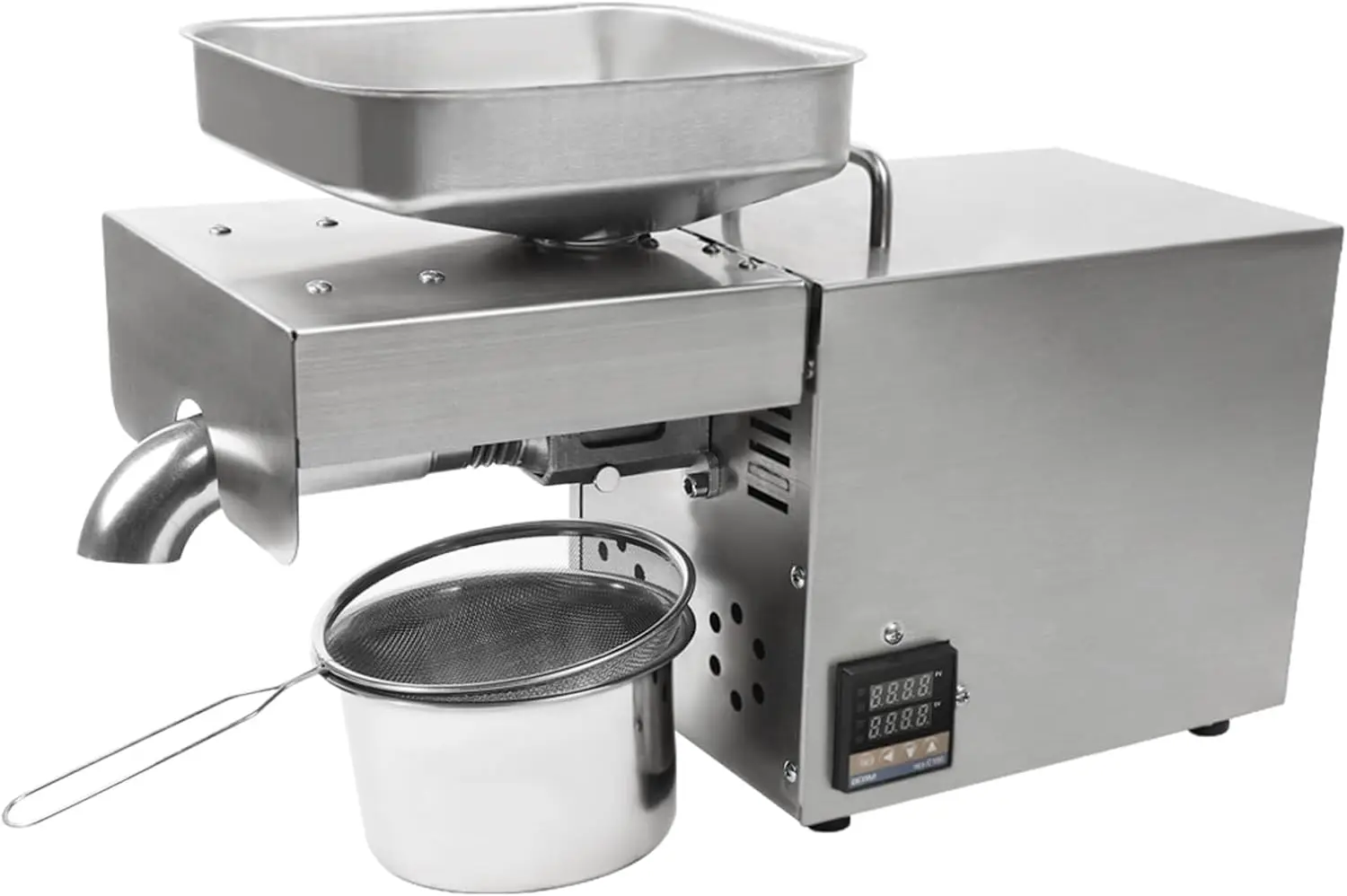 610W Oil Press Machine Automatic Commercial Oil Presser Cold Hot Press,Stainless Steel Kitchen Oil Press Machine With digital sc 3