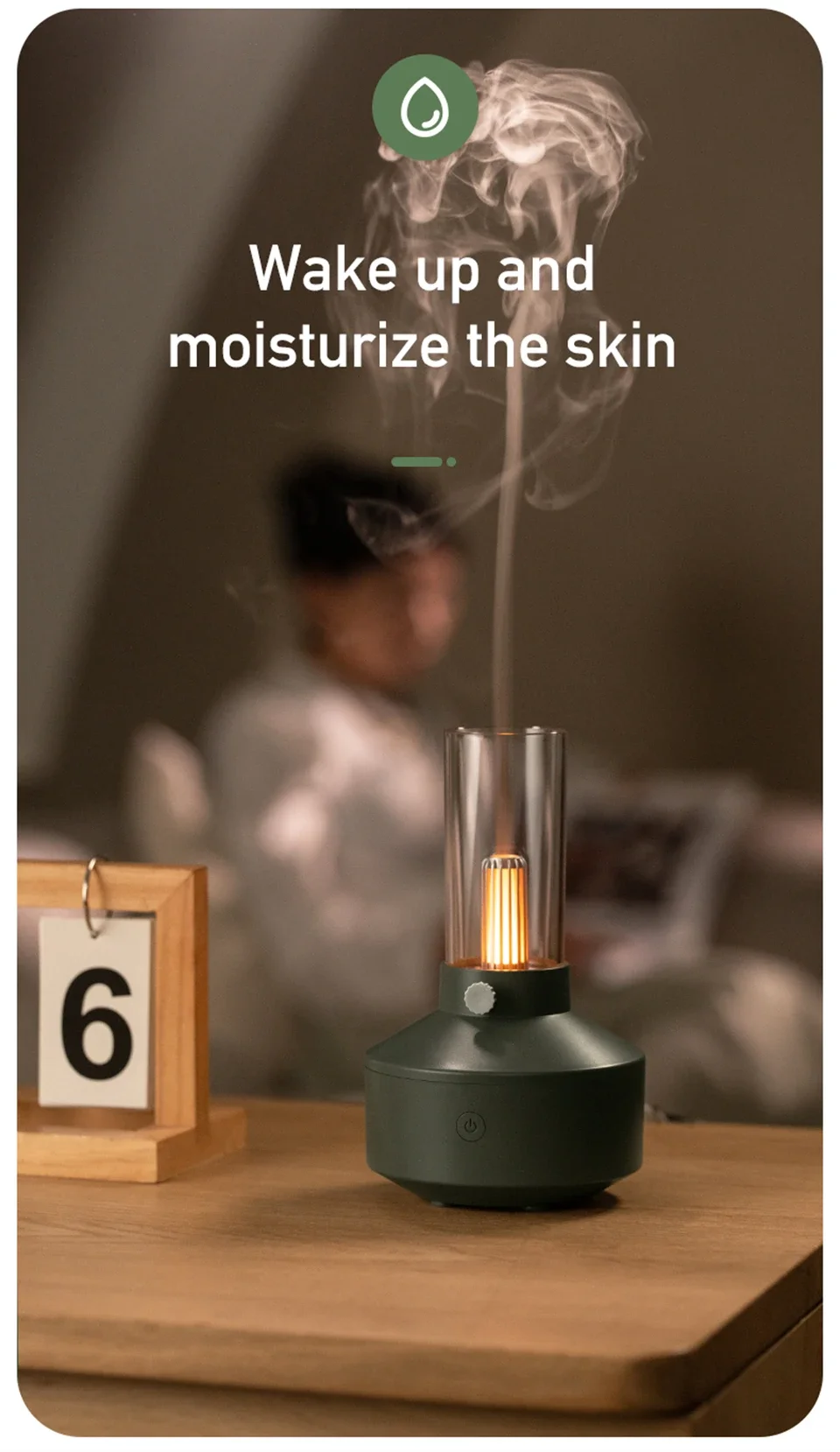 Description Picture 6 of itemRetro Kerosene Lamp Aromatherapy Diffuser Air Humidifier Home Room Fragrance USB Electric Ultrasonic Aroma Essential Oil Difusor