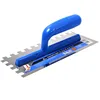 Ceramic 12tile glue thin paste serrated scraper trowel pull groove square tooth shape trowel stainless steel putty knife scraper 1