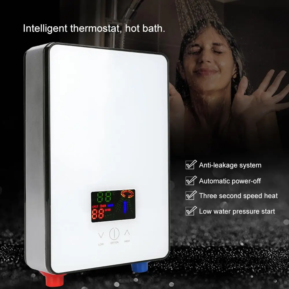 tankless instantanea caldeira banheiro chuveiro tankless termostato seguro inteligente automatica 02