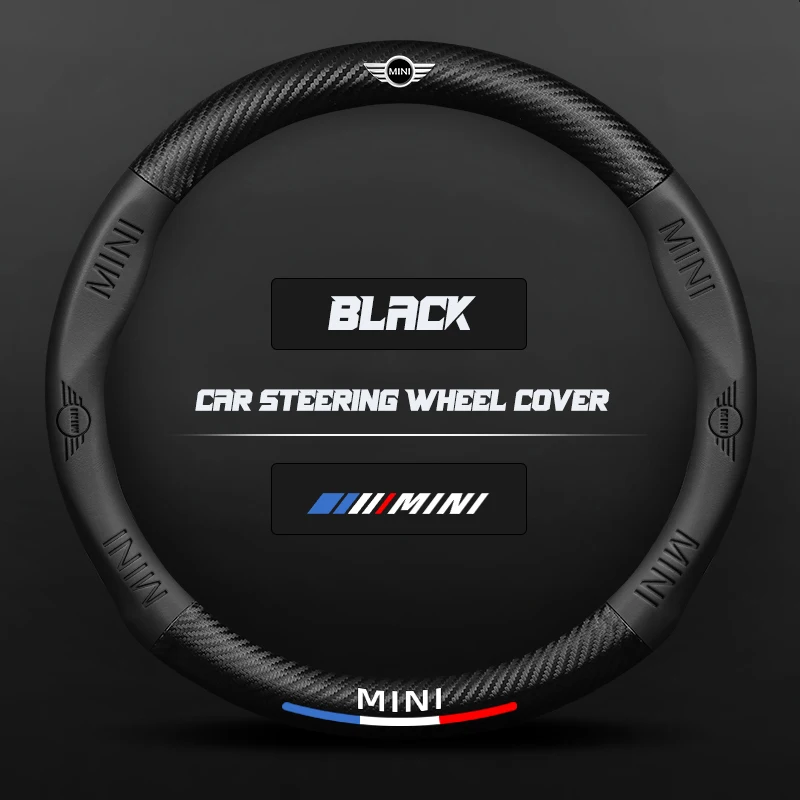 Auto Steering Wheel Cover For Mini One JCW Cooper WORKS R50 R51 R52 R53 ...