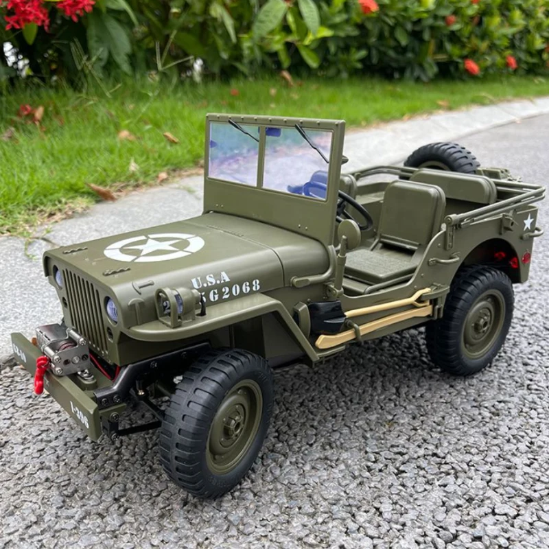 JJRC C8815 Rc Car 1941 JEEP WILLYS 2.4g 4wd RTR Crawler Climbing Scale Military Truck Offroad Vehicle Adult Toy Gift for Kids 3