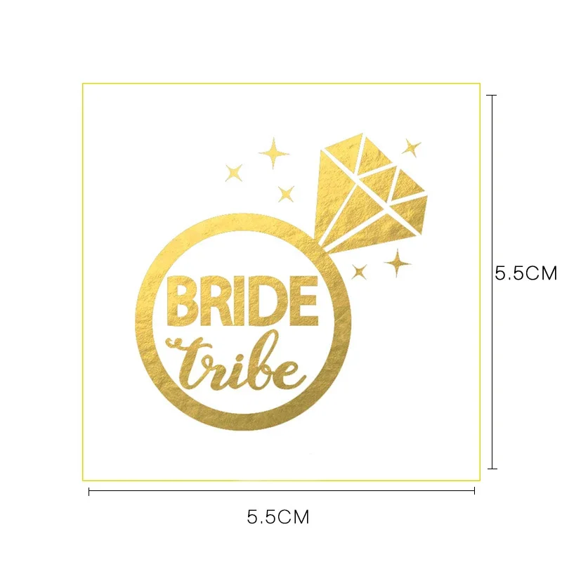 Tatuaggi Temporanei Addio Al Nubilato Oro Rosa - 4 Fogli Con Design Divertenti, Per Feste - Foto 4