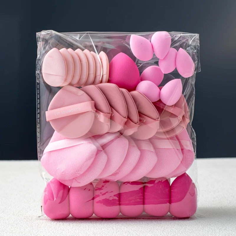 35Pcs Pro Sponge Set-Hydrophilic Latex-Free Blenders for Foundation/Concealer/Contour | Pore-Blurring Travel Kit All Skin Types