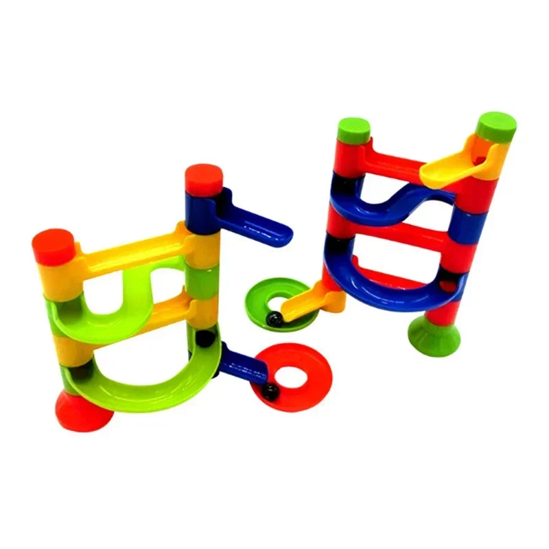 3D Maze Ball Roll Toys for Kids DIY Marble Run Race Track Rolling Ball Building Blocks Montessori Educational Toys Children Gift