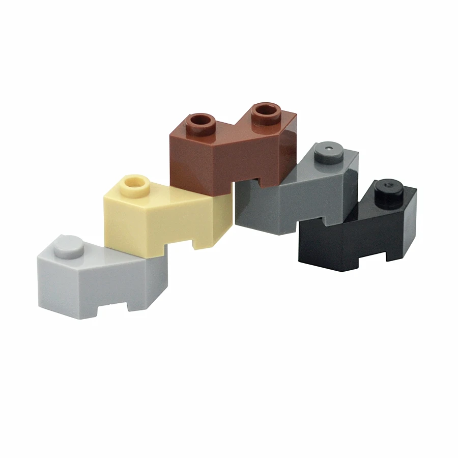 30pcs MOC 벽돌 부품 87620 벽돌 웨지 2x2 패싯 호환 빌딩 블록 입자 DIY Assmble 아이 퍼즐 두뇌 장난감 선물