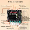 2*100W+200W TPA3221 Bluetooth Power Amplifier Board 2.1 Ch Class D USB Sound Card Subwoofer Theater Audio Stereo Equalizer Amp 3