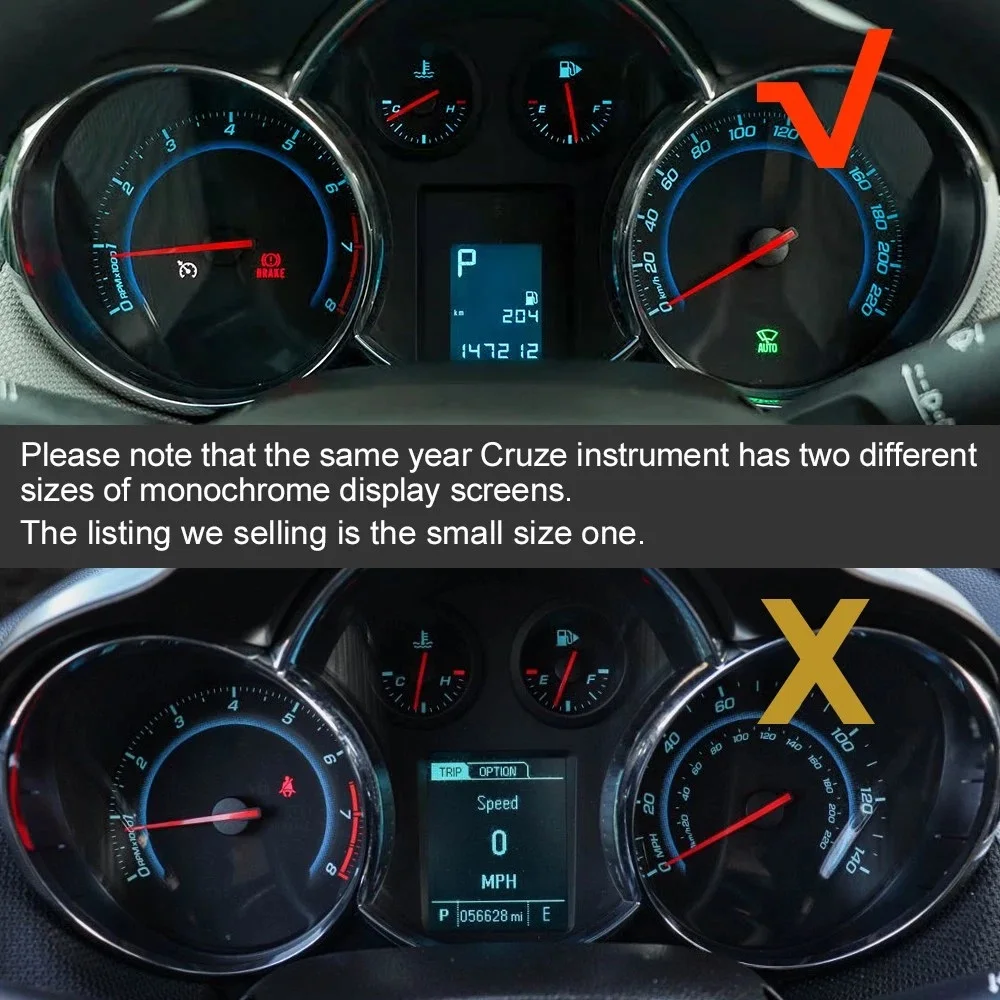 Pantalla para el Panel de Instrumentos del Chevrolet Cruze 2009-2015 2