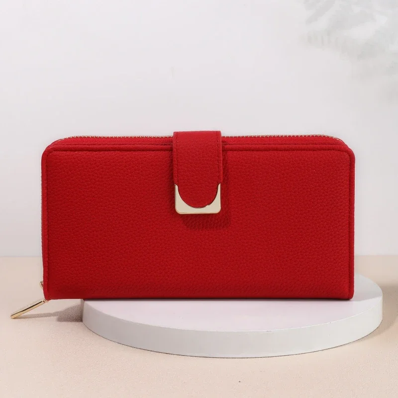 New Purse Lychee Print Long Women's Purse Premium Leather Clutch  Purse  Wallet for Women  Ladies Wallet