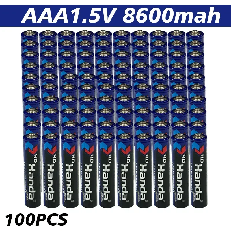 100PCS AAA 1.5V8600MAH Disposable Carbon Zinc Manganese Dry Battery Used for Small Toy Remote Control Clock LED Light Brand New disposable battery
