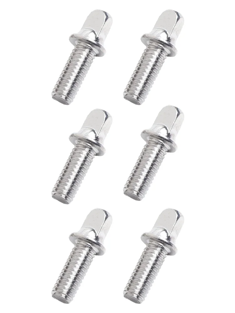 6 stücke Trommel Spannstange Schrauben 20/25/25mm Metall Gewinde Außen Quadratische Schrauben Für Snare Drum bolzen Zubehör – Detail 11