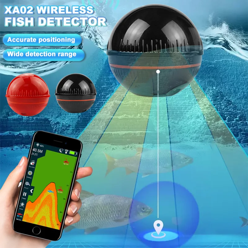 Fish Finder Fishing Accessories Wireless Intelligent Sonar Underwater Visual Fishing Device