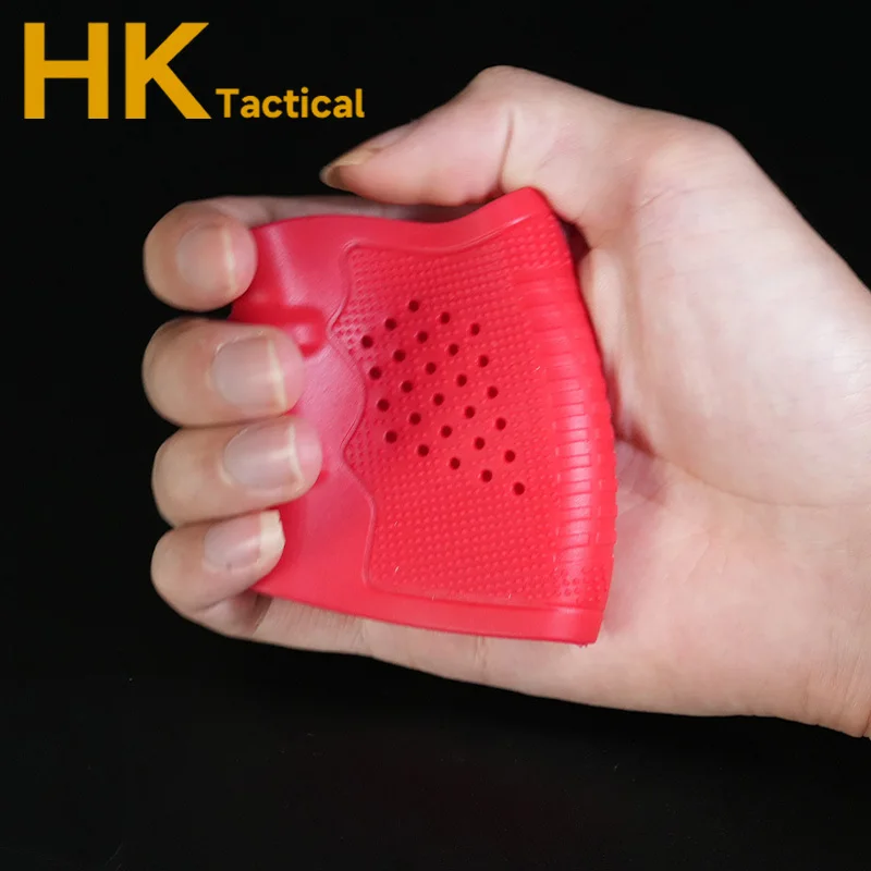 Pistol Glove Gun Accessories Rubber Grips Tactical Handgun Rubber Anti Slip Grip Universal Gloves Pistol G17/G18G19 Handle Breathable Gloves Grip Hunting Weapon Accessory