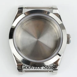 Silver Stainless Steel Watch Case with Sapphire Glass - Waterproof, 28.5mm Dial, 20mm Strap - 36mm (C2)