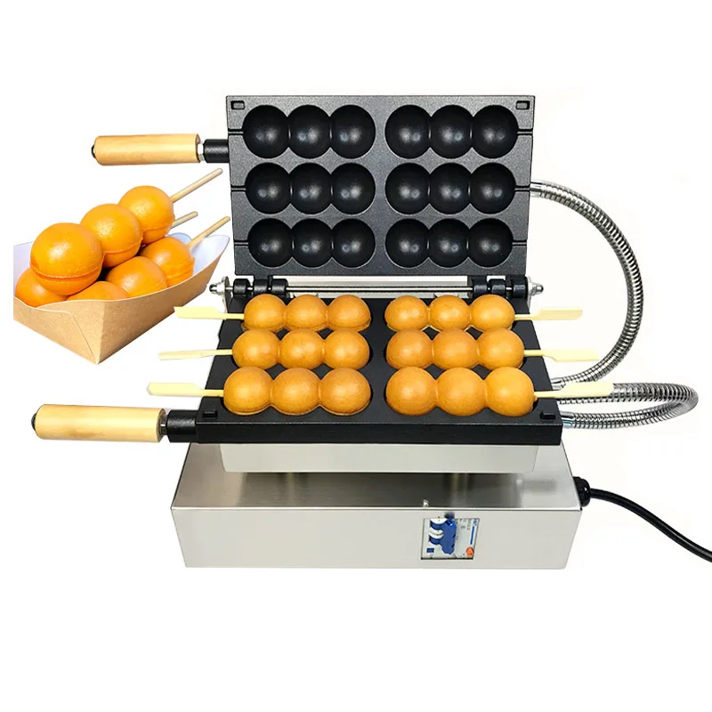 1600W Cake Machine Spiedino Macchina Per Pasticceria Waffle Maker Zucca Spiedino Macchina Per Torta Tre Perline Uovo Waffle Spiedino Macchina