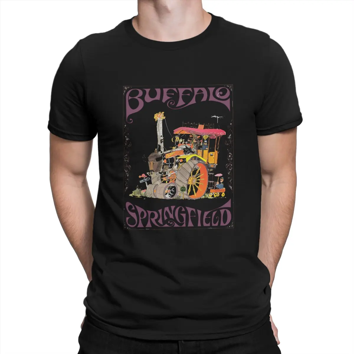 Buffalo Springfield The Beatle Band T Shirt Alternativa Girocollo Tshirt Harajuku Streetwear Poliestere