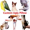 Personalized Ugly Dog/Cat Pillow,Custom 3D Pet Pillow,Customized Animal Pillows,Pet Loss Memorial Birthday Gift,Pet Lover Gift 5