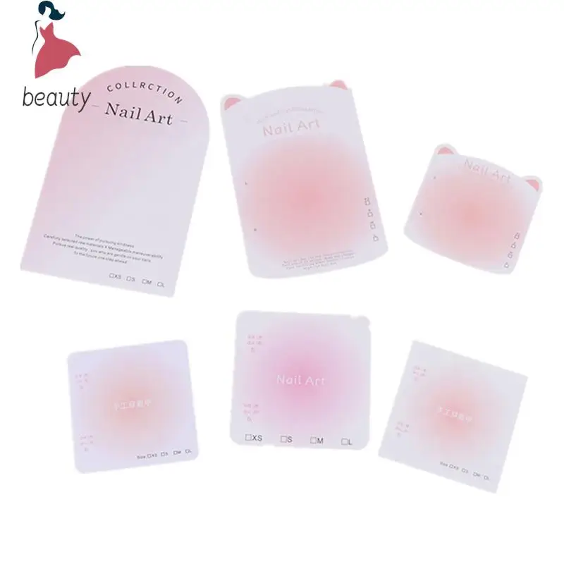 10Pcs Press-On Nail Packaging Display Handmade False Nail Design Swatch Show Card Manicure Sample Display Salon