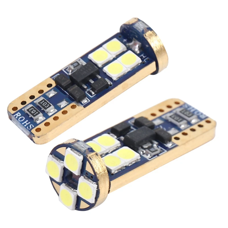 T10 168 LED 자동차 전구, 194 W5W 12-SMD 3030 칩셋 LED 전구 캔버스, 자동차 인테리어 돔 맵 도어  라이센스, 40 개