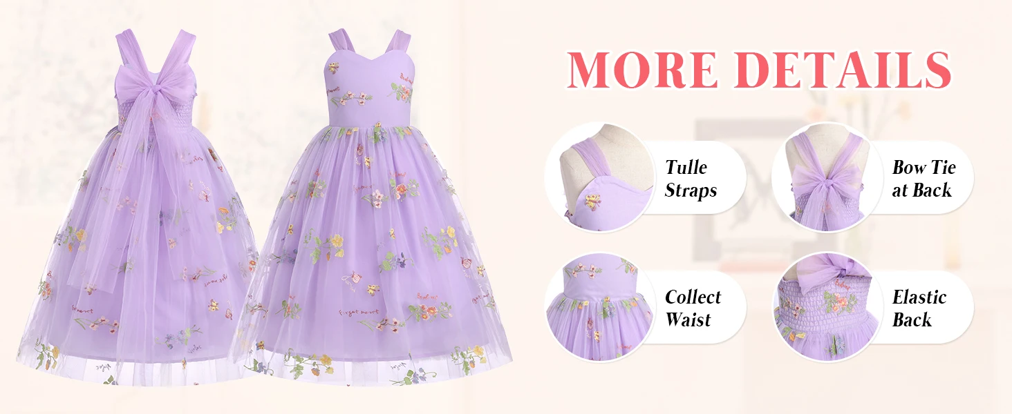 Blumenmädchenkleid im Boho-Stil, Brautjungfernkleider für Mädchen, Ballkleid für Kleinkinder