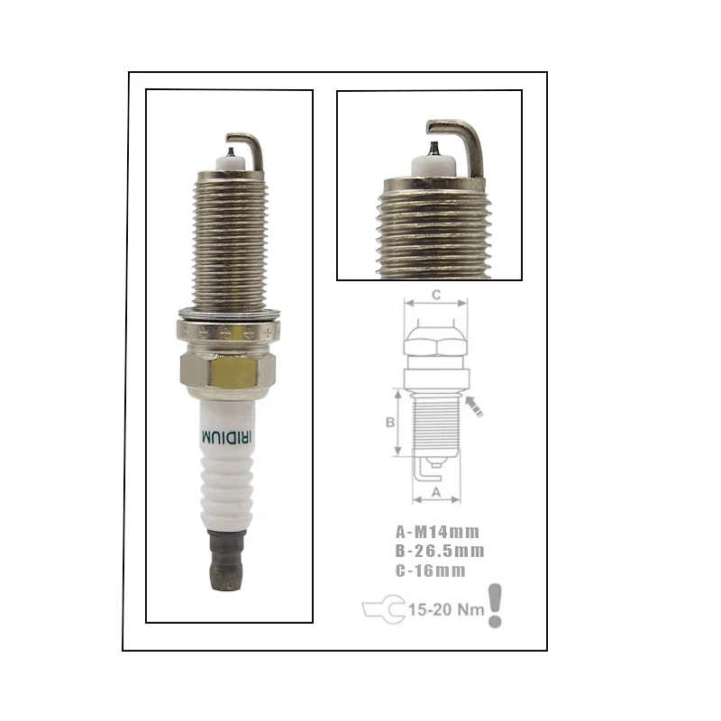 KH20TT 4618 이리듐 점화 플러그, 기아 K5 2.0L 미쓰비시 CVVL 이클립스 갈란트 2.4L KH20TT-4618 하이 퀄리티 액세서리, 4 개
