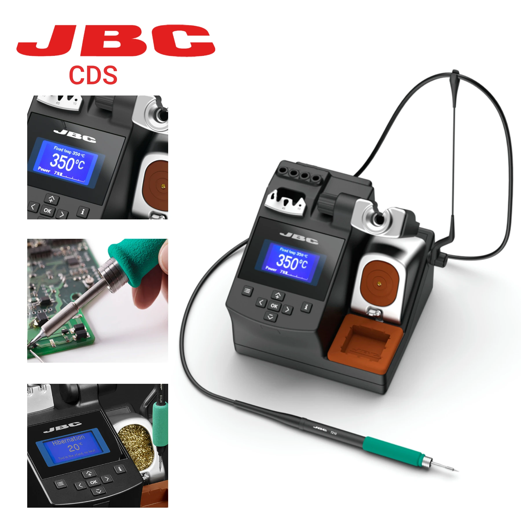 Professional Original JBC CDS Soldering Station Soldering Iron Electronic 210 Handle Heater Welding  Cell Phone Repair Tools