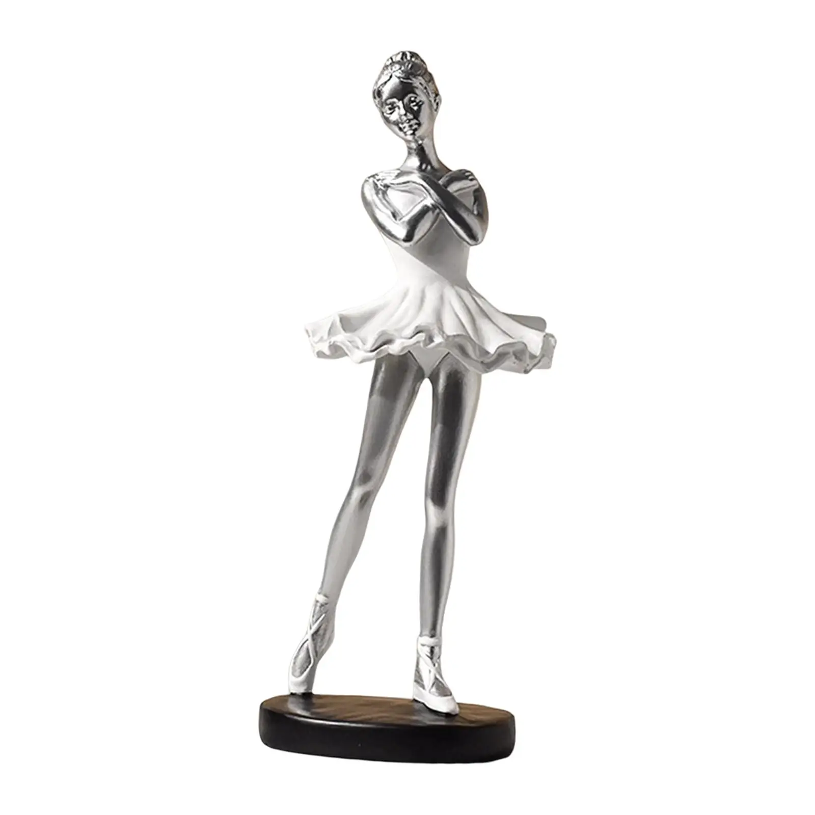 Graceful Ballerina Resin Dance Sculpture