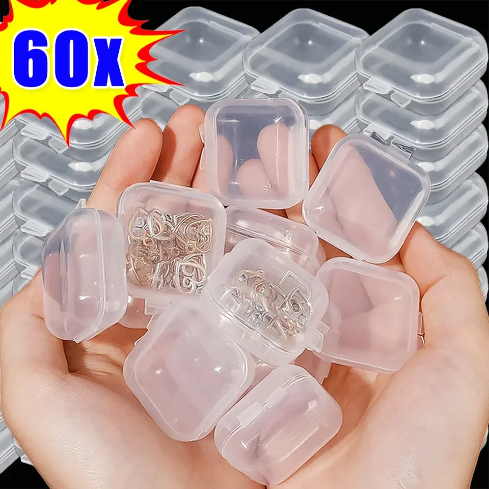 120 Scatoline Trasparenti Per Gioielli E Orecchini – Mini Organizer In Plastica Per Anelli, Perline E Piccoli Accessori, Ideali Per Casa E Viaggi