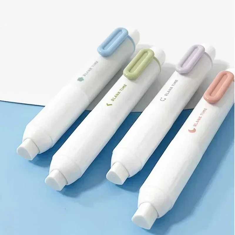 Kawaii Automatic Pencil Erasers Cute Press Type Retractable Erasers for School Correction Tool Kawaii Stationery Office Supplies pencil eraser,retractable eraser