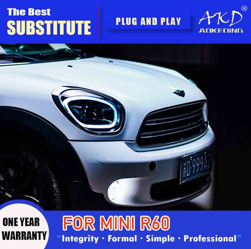 AKD Head Lamp for MINI Countryman R60 LED Headlight 2007-2016