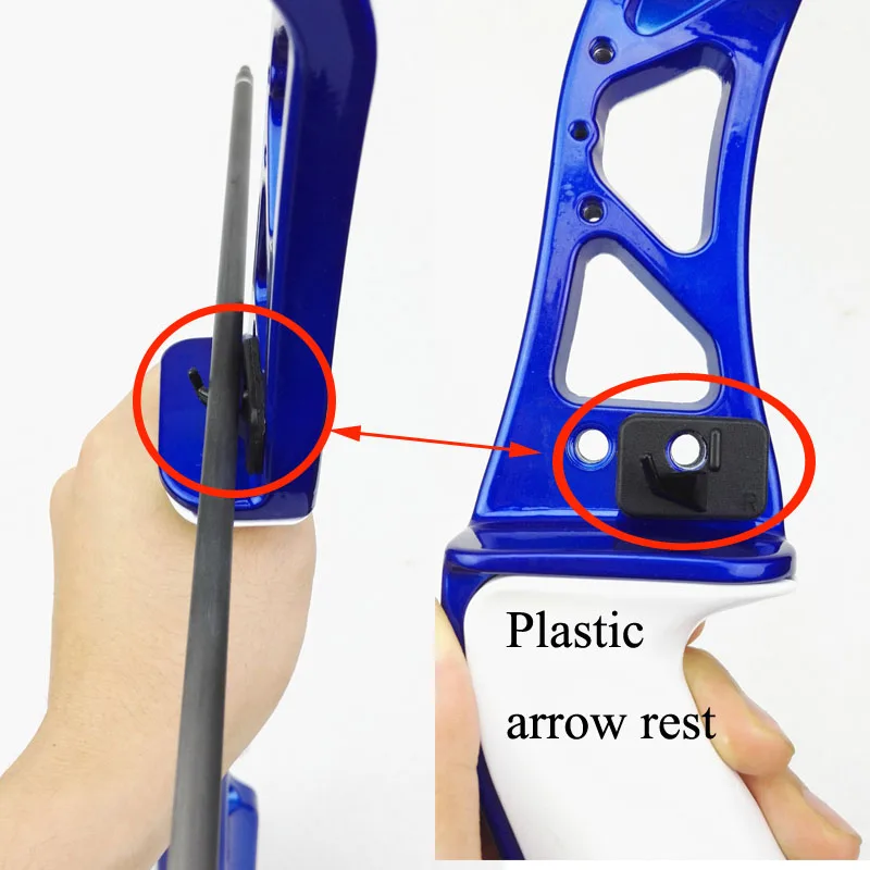 Arrow Rest Plastic Recurve Bow Right Hand Black Color shooting accessories DSTM 