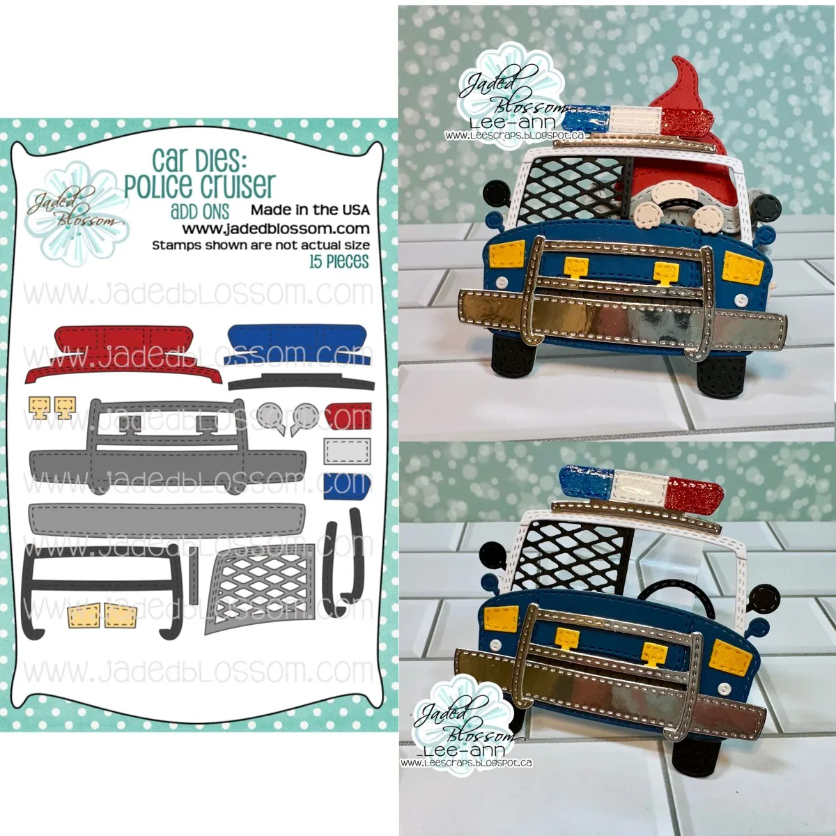 

2024 New Police Car Cruiser Metal Cutting Dies For DIY Decorating Scrapbook Make Paper Card Album Handcraft Craft Cut Die