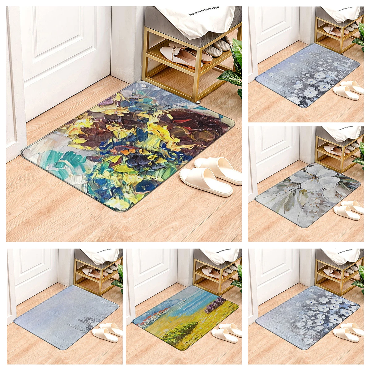 

House entrance carpet Home doormat entrance Room Bath mat Foot mat bathroom non-slip mat Kitchen water absorption mat