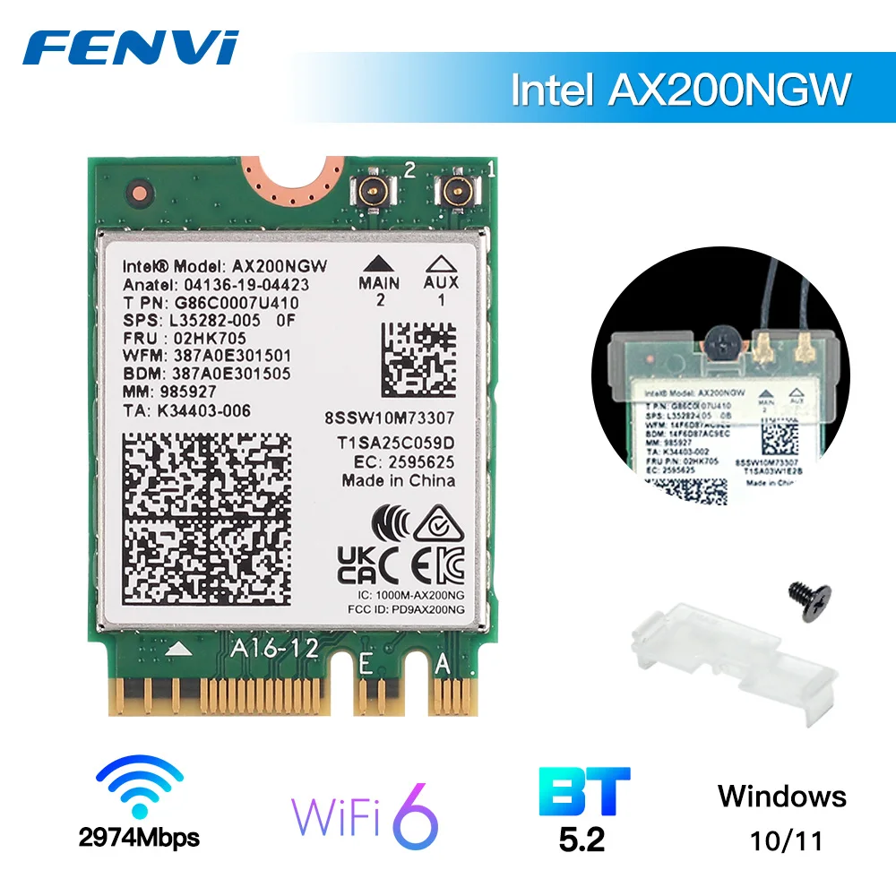 Intel wi fi 6 ax200ngw. Intel wi fi 6 ax200ngw