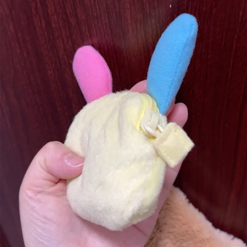 Cute Usahana Plush Coin Purse Wallet for Girls Kids Kawaii Women Bag Keychain Anime Bunny Mini Coin Pouch Storage Organizer Bag plush coin purse