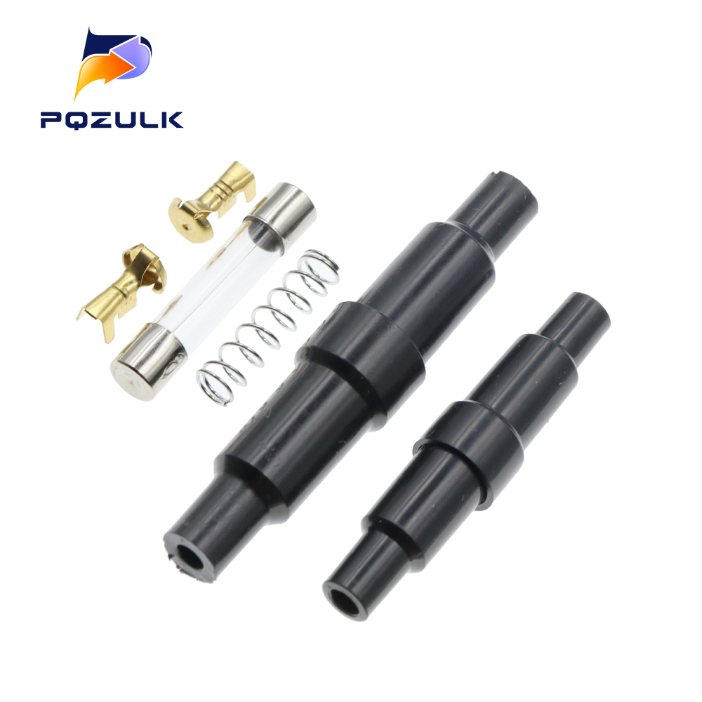 10PC 5X20MM 6X30MM Glass Tube Fuse Holder Screw Type Quick Blow Plastic Shell Male Female,Spring,Crimping Terminal Safety Socket