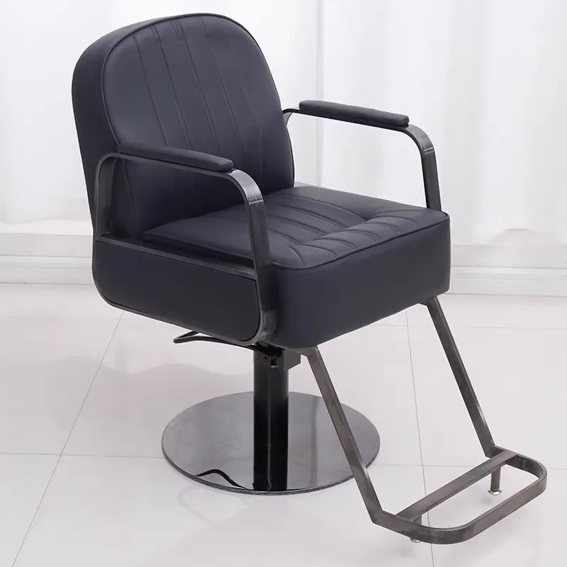 Recliner Aesthetic Equipment Barber Chairs Hairdressing Stylist Barber Chairs Simple Cadeira Barbeiro Salon Furniture YQ50BC
