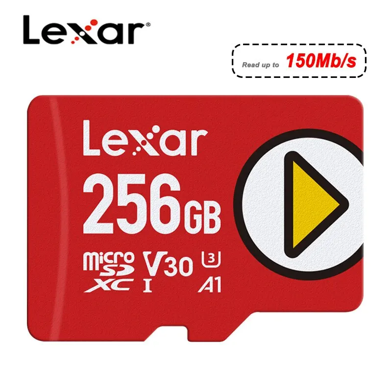 Lexar 스위치 게임 카드 메모리 카드, 닌텐도 게임 폰용, 128GB, 256GB, 512GB, 1TB TF 마이크로 SD 카드, U1 U3, 4K, V10, V30 마이크로 SD 카드