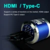 4K Full HD Industrial Microscope C-Mount Digital Camera PCB Welding Mobile Phone Repair Soldering Microscope, Double LED Light 3